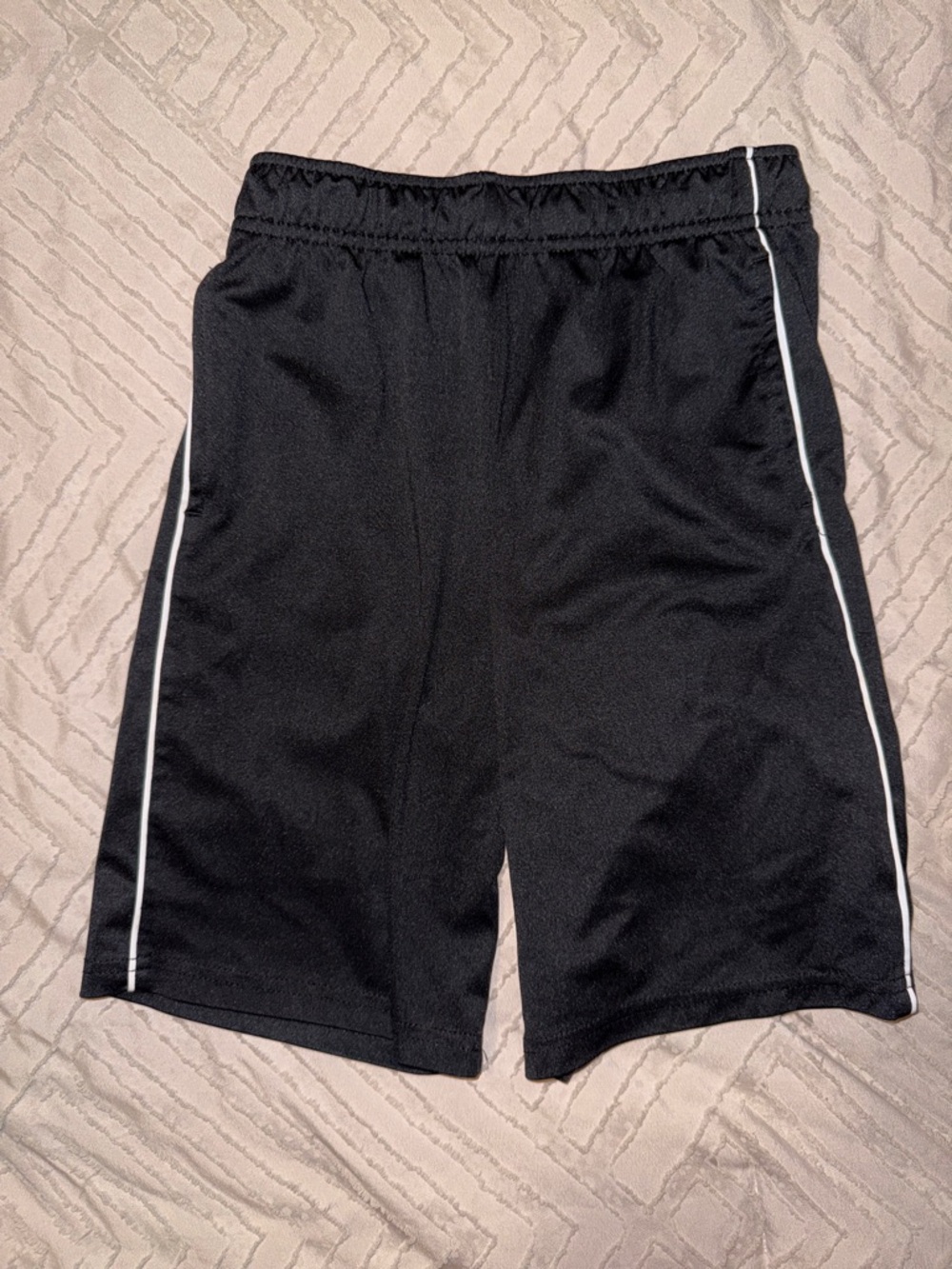 Jumping Beans Black Boy’s Athletic Shorts with White Trim